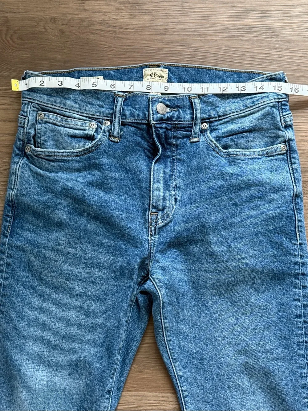 J.Crew 770 Stretch Jeans Mens 29x30 Straight Fit Tapered Blue Denim